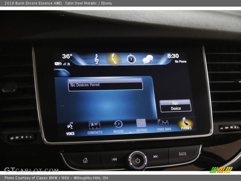 Satin Steel Metallic / Ebony 2019 Buick Encore Essence AWD