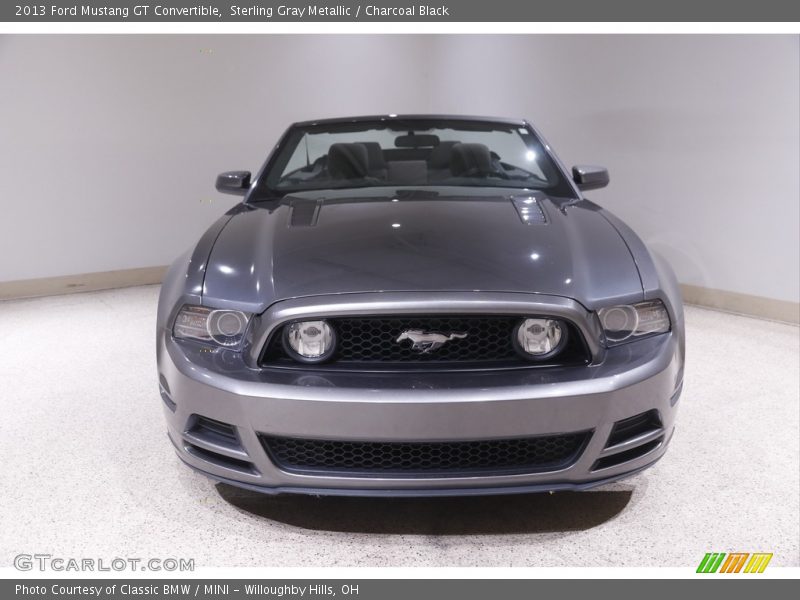 Sterling Gray Metallic / Charcoal Black 2013 Ford Mustang GT Convertible