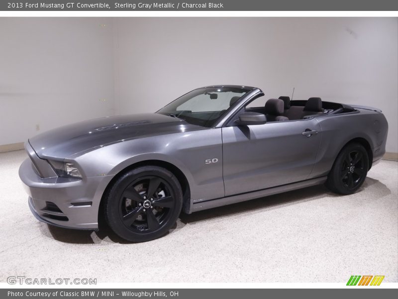 Sterling Gray Metallic / Charcoal Black 2013 Ford Mustang GT Convertible