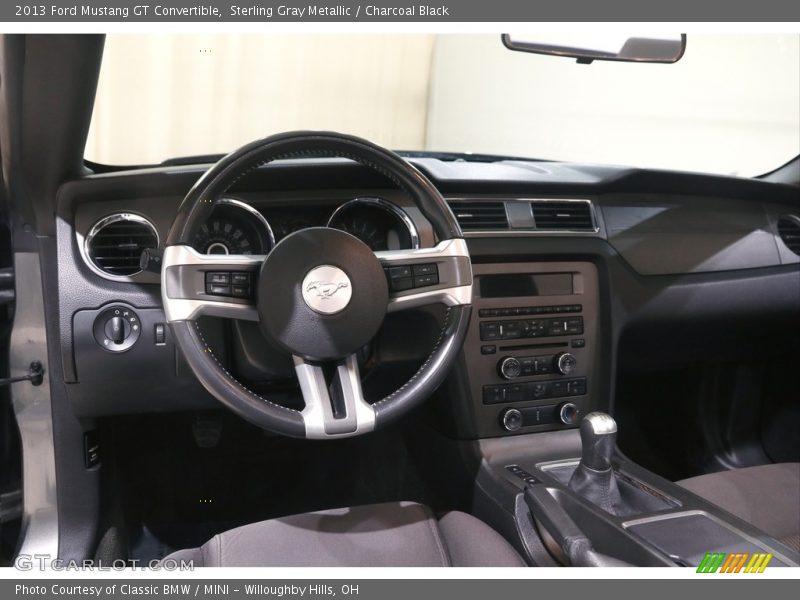 Sterling Gray Metallic / Charcoal Black 2013 Ford Mustang GT Convertible