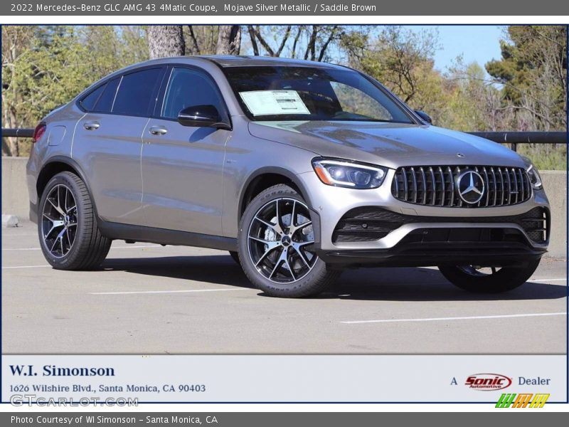 Mojave Silver Metallic / Saddle Brown 2022 Mercedes-Benz GLC AMG 43 4Matic Coupe