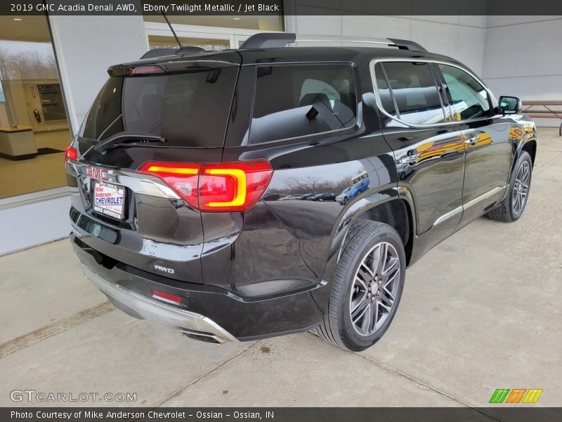 Ebony Twilight Metallic / Jet Black 2019 GMC Acadia Denali AWD