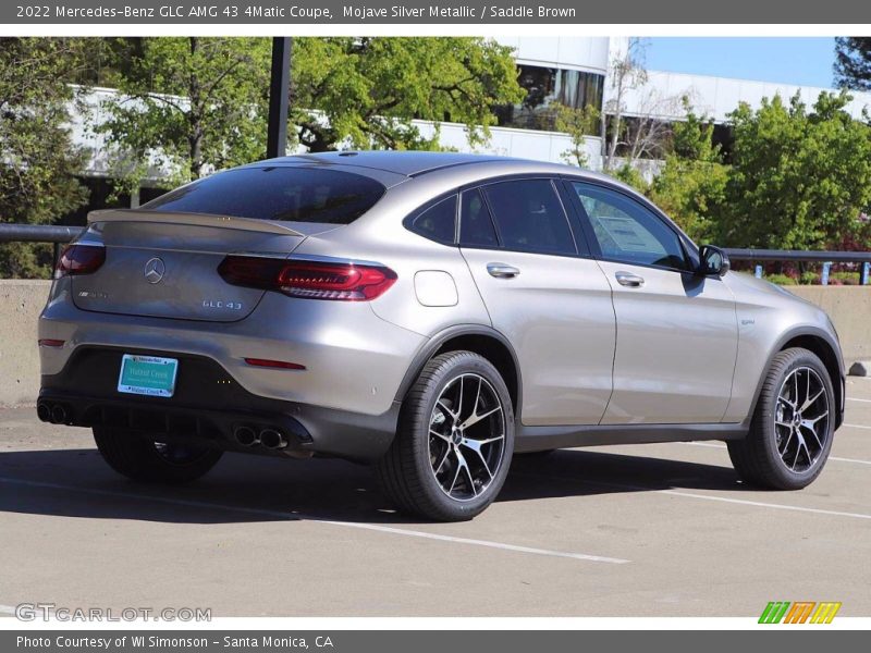 Mojave Silver Metallic / Saddle Brown 2022 Mercedes-Benz GLC AMG 43 4Matic Coupe