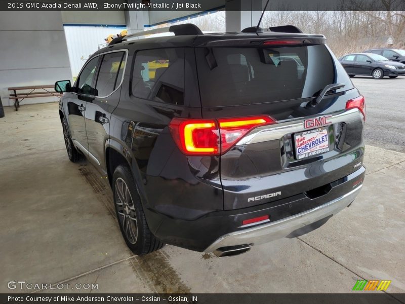 Ebony Twilight Metallic / Jet Black 2019 GMC Acadia Denali AWD