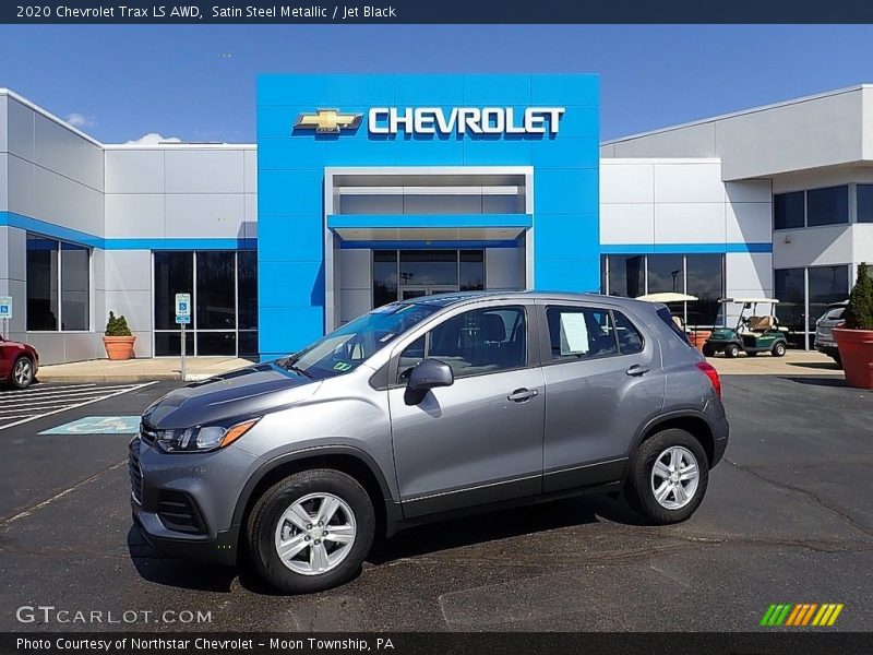 Satin Steel Metallic / Jet Black 2020 Chevrolet Trax LS AWD