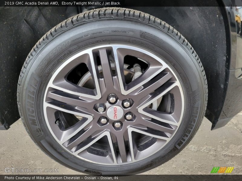 Ebony Twilight Metallic / Jet Black 2019 GMC Acadia Denali AWD