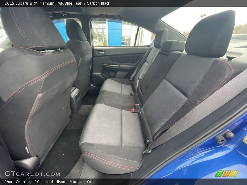 Rear Seat of 2019 WRX Premium