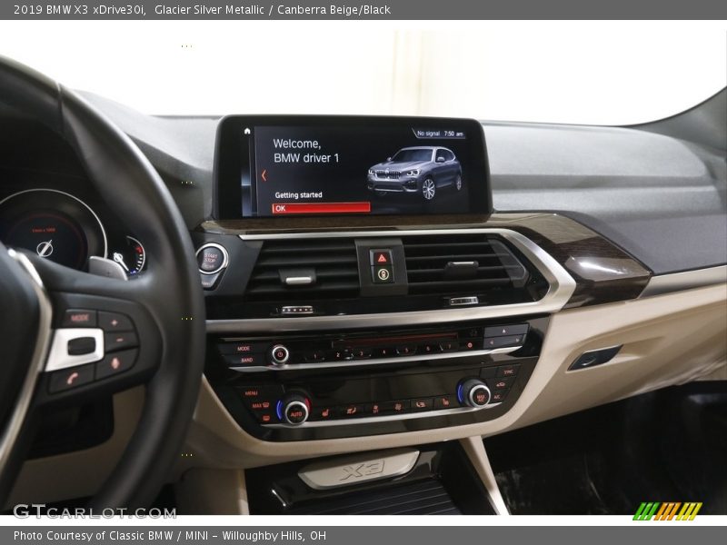 Glacier Silver Metallic / Canberra Beige/Black 2019 BMW X3 xDrive30i
