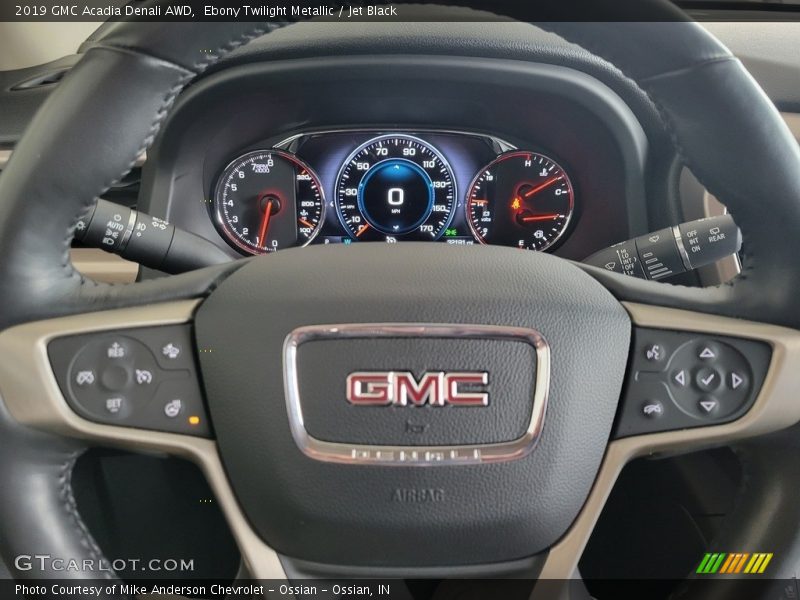 Ebony Twilight Metallic / Jet Black 2019 GMC Acadia Denali AWD