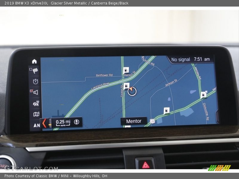 Glacier Silver Metallic / Canberra Beige/Black 2019 BMW X3 xDrive30i