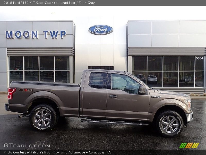 Lead Foot / Earth Gray 2018 Ford F150 XLT SuperCab 4x4