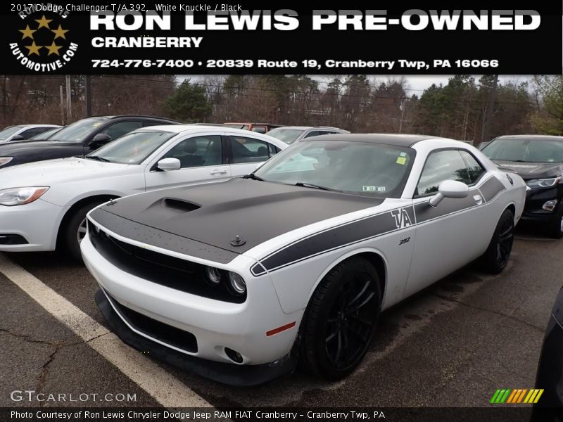 White Knuckle / Black 2017 Dodge Challenger T/A 392