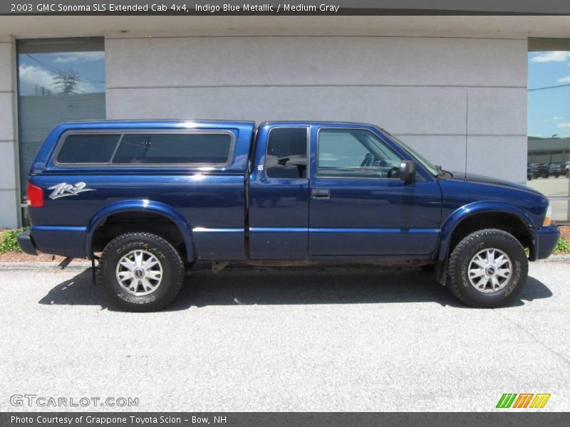 Indigo Blue Metallic / Medium Gray 2003 GMC Sonoma SLS Extended Cab 4x4