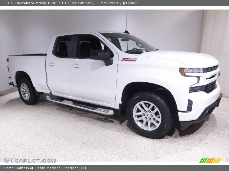 Summit White / Jet Black 2019 Chevrolet Silverado 1500 RST Double Cab 4WD