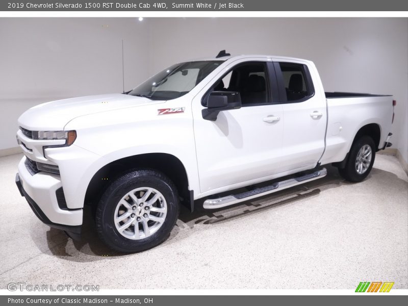 Summit White / Jet Black 2019 Chevrolet Silverado 1500 RST Double Cab 4WD