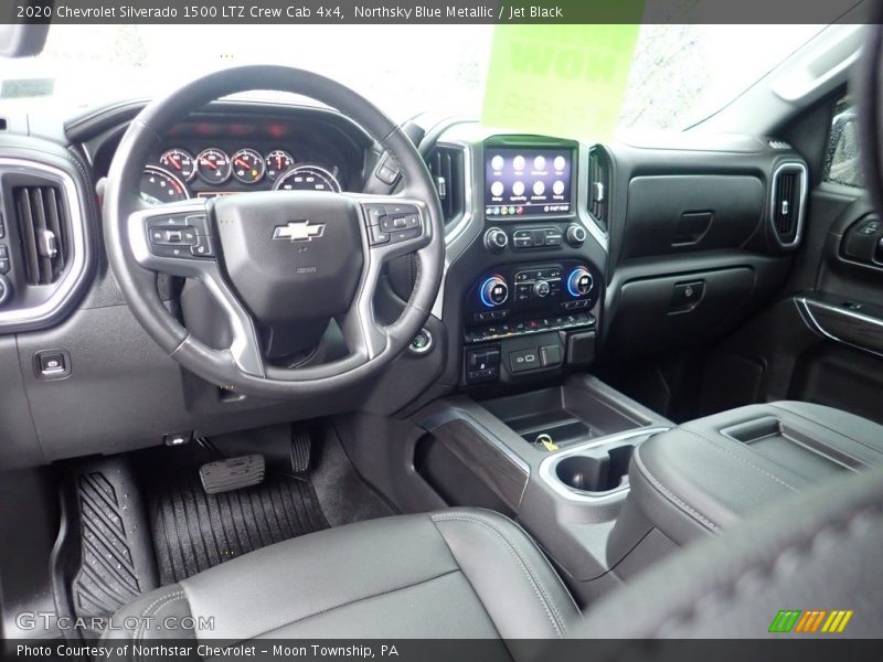 Northsky Blue Metallic / Jet Black 2020 Chevrolet Silverado 1500 LTZ Crew Cab 4x4