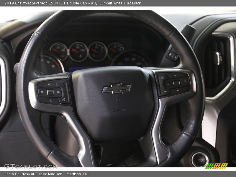 Summit White / Jet Black 2019 Chevrolet Silverado 1500 RST Double Cab 4WD