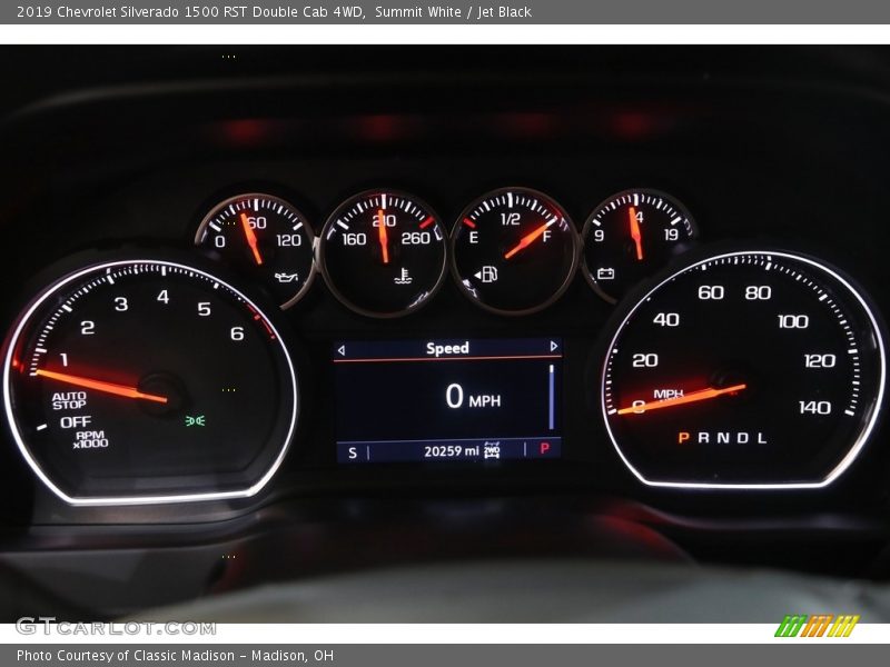 Summit White / Jet Black 2019 Chevrolet Silverado 1500 RST Double Cab 4WD