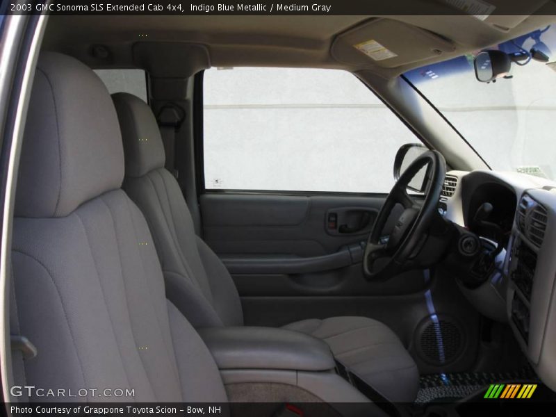 Indigo Blue Metallic / Medium Gray 2003 GMC Sonoma SLS Extended Cab 4x4
