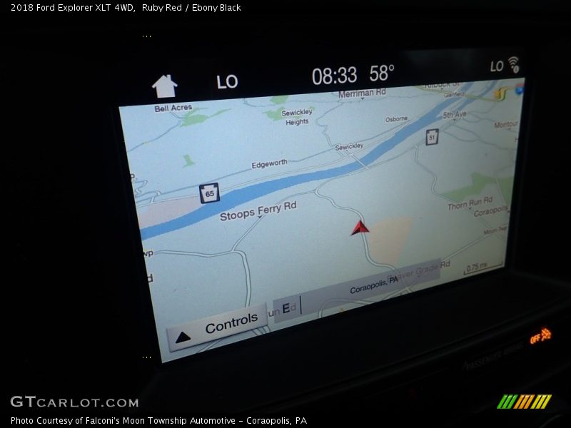 Ruby Red / Ebony Black 2018 Ford Explorer XLT 4WD