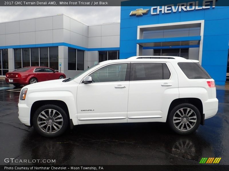 White Frost Tricoat / Jet Black 2017 GMC Terrain Denali AWD