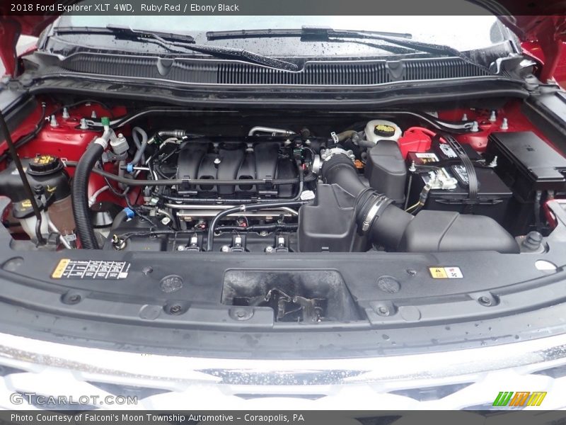 Ruby Red / Ebony Black 2018 Ford Explorer XLT 4WD