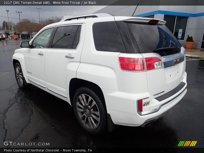 White Frost Tricoat / Jet Black 2017 GMC Terrain Denali AWD