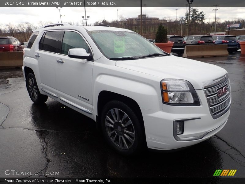 White Frost Tricoat / Jet Black 2017 GMC Terrain Denali AWD
