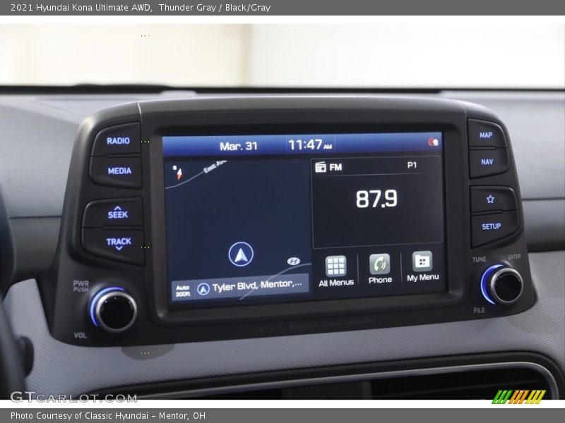 Navigation of 2021 Kona Ultimate AWD