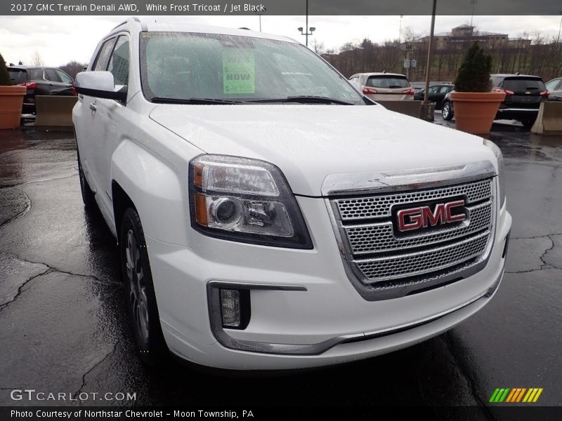 White Frost Tricoat / Jet Black 2017 GMC Terrain Denali AWD