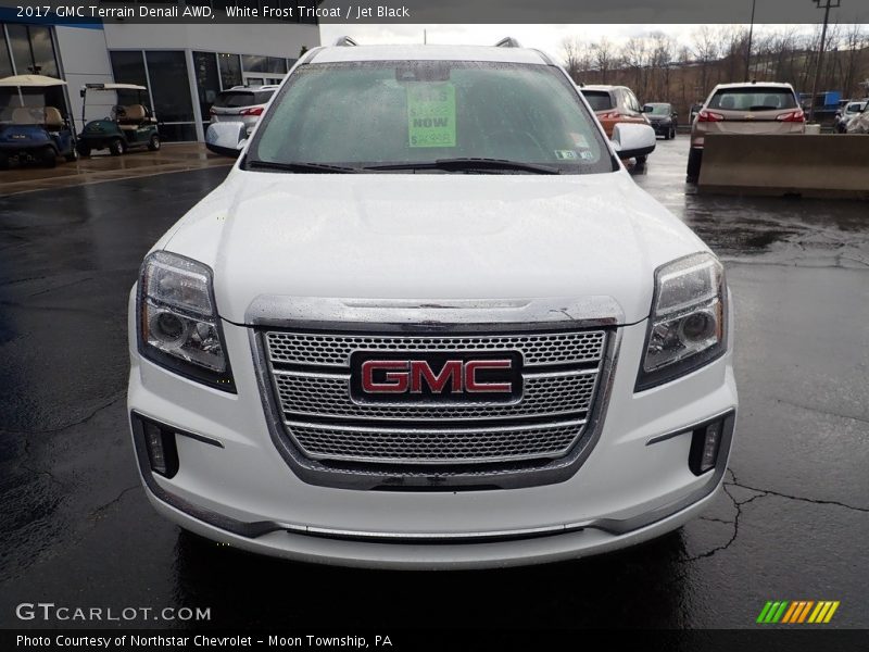 White Frost Tricoat / Jet Black 2017 GMC Terrain Denali AWD
