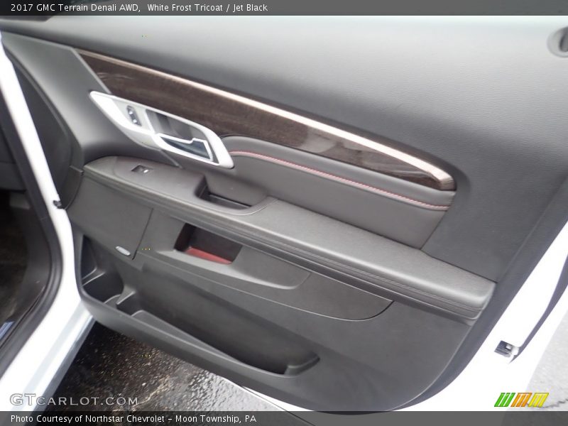 White Frost Tricoat / Jet Black 2017 GMC Terrain Denali AWD