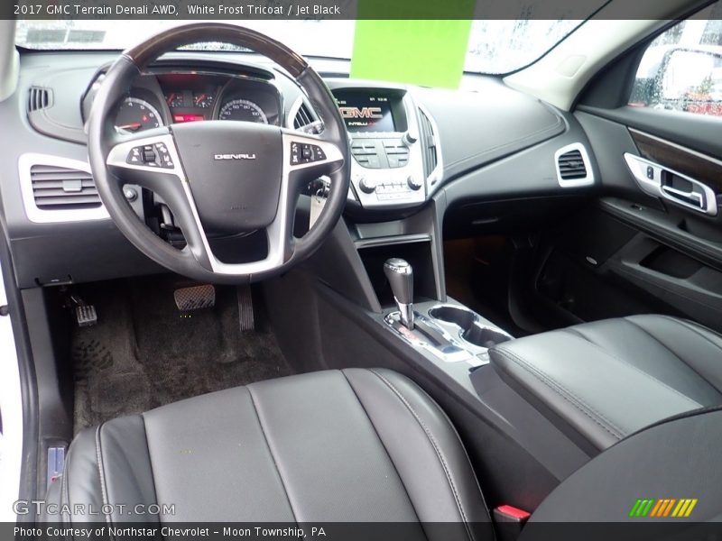 White Frost Tricoat / Jet Black 2017 GMC Terrain Denali AWD