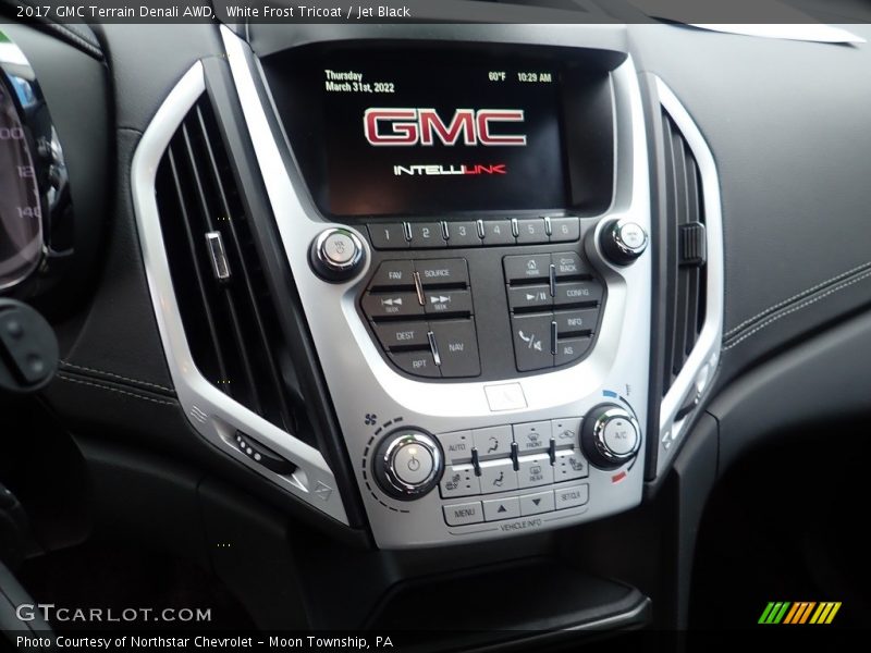 White Frost Tricoat / Jet Black 2017 GMC Terrain Denali AWD