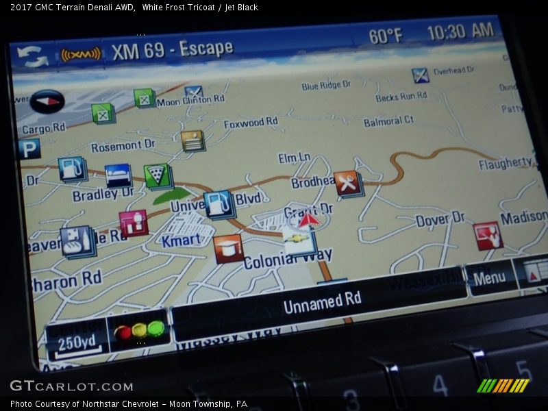 White Frost Tricoat / Jet Black 2017 GMC Terrain Denali AWD
