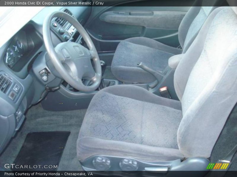 Vogue Silver Metallic / Gray 2000 Honda Civic EX Coupe
