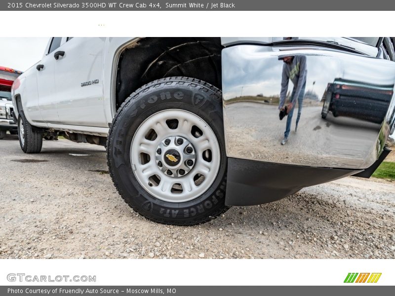 Summit White / Jet Black 2015 Chevrolet Silverado 3500HD WT Crew Cab 4x4