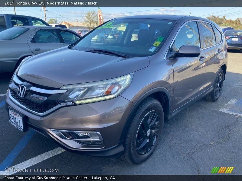 Modern Steel Metallic / Black 2016 Honda CR-V EX