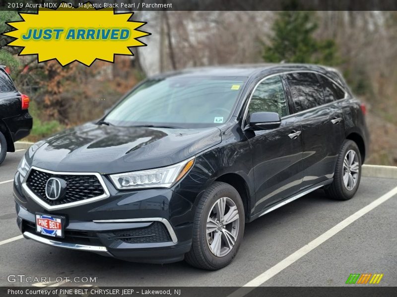 Majestic Black Pearl / Parchment 2019 Acura MDX AWD