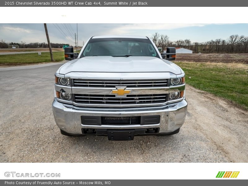 Summit White / Jet Black 2015 Chevrolet Silverado 3500HD WT Crew Cab 4x4