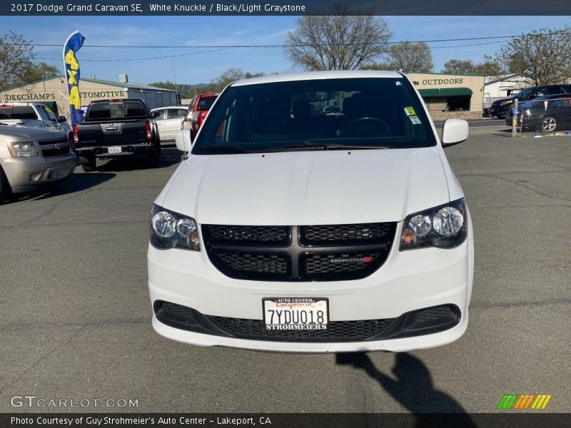 White Knuckle / Black/Light Graystone 2017 Dodge Grand Caravan SE