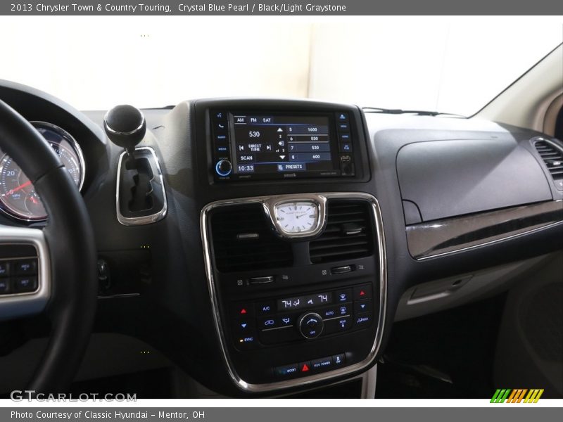 Crystal Blue Pearl / Black/Light Graystone 2013 Chrysler Town & Country Touring