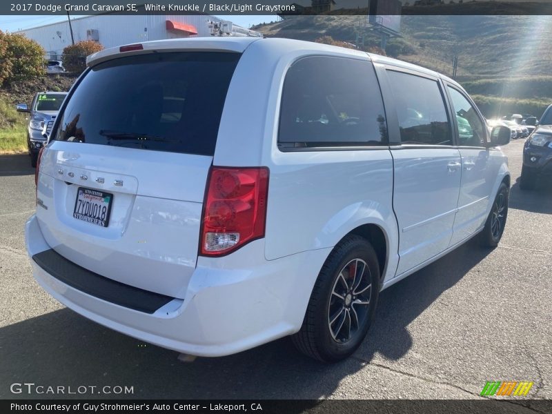 White Knuckle / Black/Light Graystone 2017 Dodge Grand Caravan SE