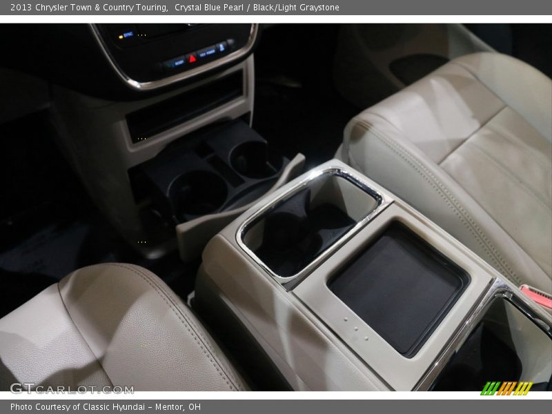 Crystal Blue Pearl / Black/Light Graystone 2013 Chrysler Town & Country Touring
