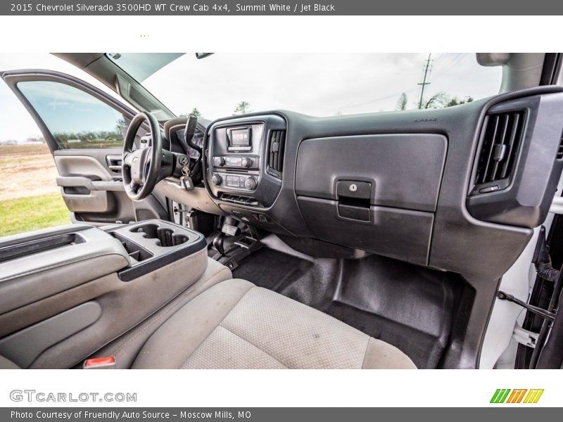 Summit White / Jet Black 2015 Chevrolet Silverado 3500HD WT Crew Cab 4x4