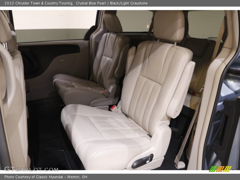 Crystal Blue Pearl / Black/Light Graystone 2013 Chrysler Town & Country Touring