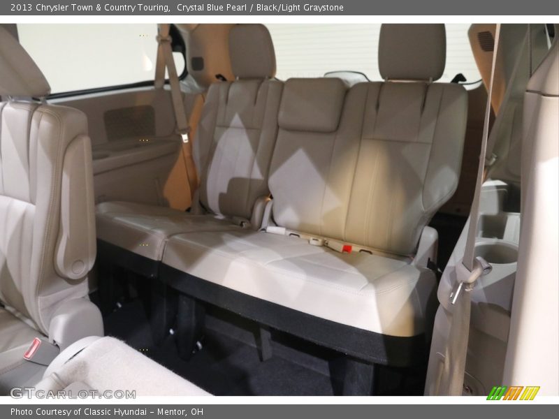 Crystal Blue Pearl / Black/Light Graystone 2013 Chrysler Town & Country Touring