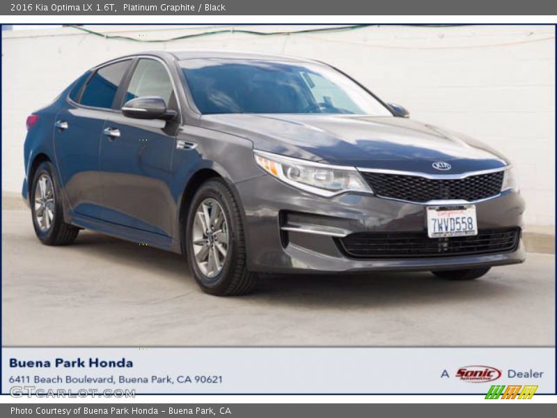 Platinum Graphite / Black 2016 Kia Optima LX 1.6T