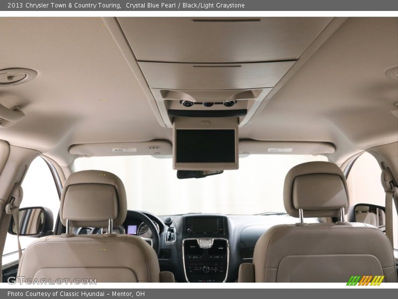 Crystal Blue Pearl / Black/Light Graystone 2013 Chrysler Town & Country Touring
