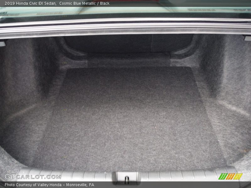 Cosmic Blue Metallic / Black 2019 Honda Civic EX Sedan
